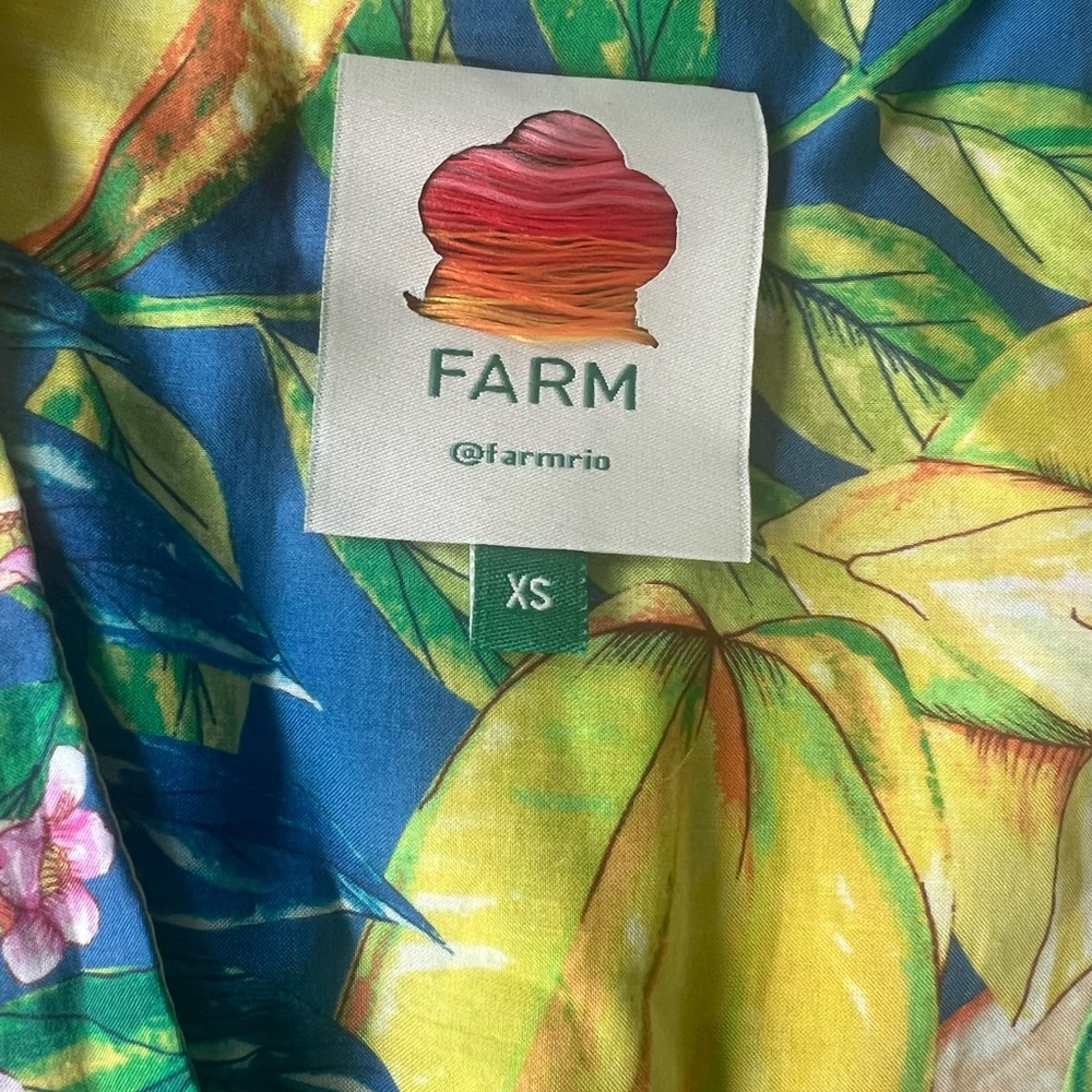 Farm Rio Star Fruits Midi Dress Size XS - Picture 8 of 10